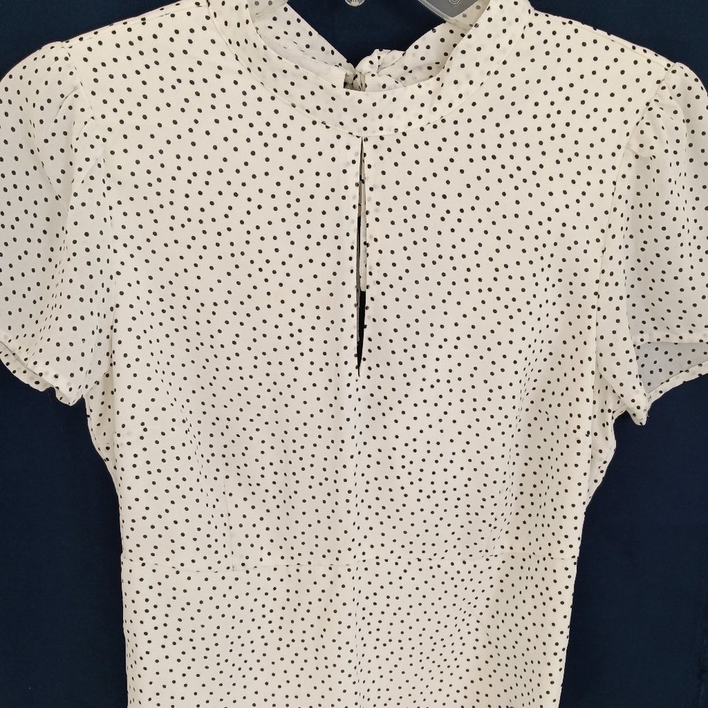 Ambercrombie & Fitch polka dot blouse Size Small